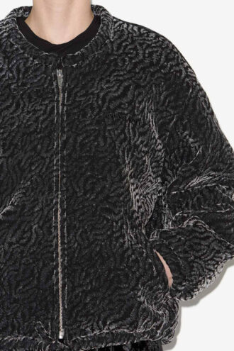 Abelina Burnout Kadife Bomber Ceket