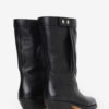 Ademe Biker Stil Deri Botlar