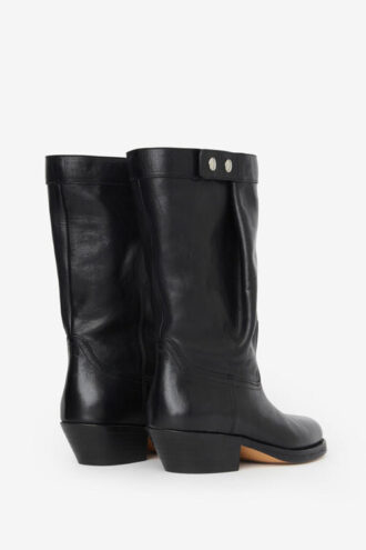 Ademe Biker Stil Deri Botlar