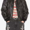 Crisley Suni Deri Bomber Ceket