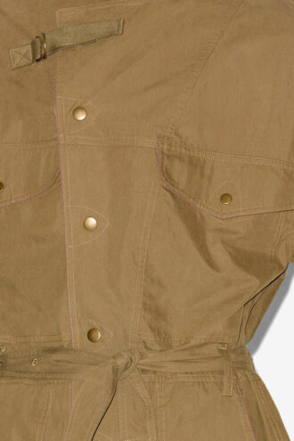 Dahona İki Renkli Keten Jumpsuit