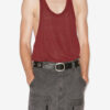 Darius Çizgili Keten Tank Top