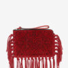 Düz Kese Saçaklı Deri Clutch Çanta