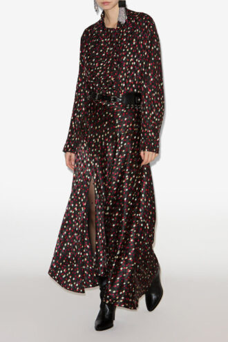 Emany İpek Polka Dot Desenli Bluz
