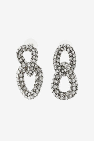 Funky Ring Rhinestone Küpeler