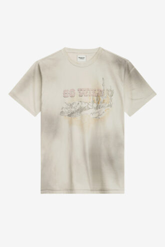 Honore Baskılı Keten T-Shirt