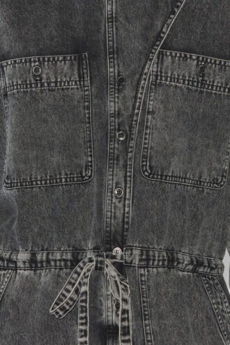 Idany Pamuklu Denim Uzun Kollu Tulum