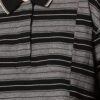 Isalyne Çizgili Pamuklu Pike Polo Gömlek