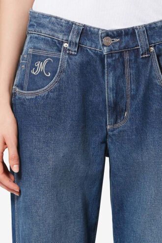 Jeyda Üst Dikişli Denim Kot Pantolon
