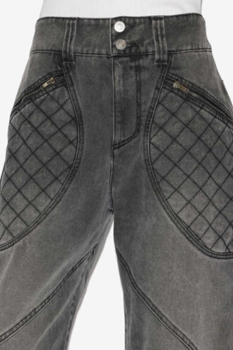 Kapitone Detaylı Catarina Denim Jean