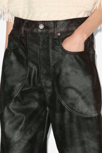 Kelvina Suni Deri Pantolon