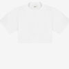 Laurea Kısa Düz Renkli Pamuklu T-Shirt