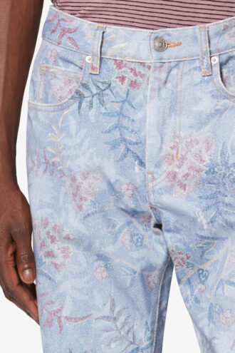 Lewys 5 Cepli Baskılı Denim Kot Pantolon