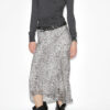 Lisanne Burnout Kadife Midi Etek Lisanne Burnout Kadife Midi Etek