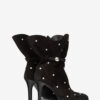 Lolya Rhinestones Süet Deri Botlar
