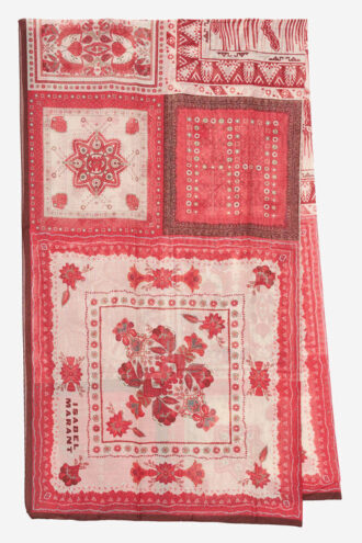 Luana Pamuk ve İpek Bandana Desenli Pareo