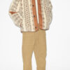 Madeo Çift Taraflı Baskılı Shearling Stil Ceket
