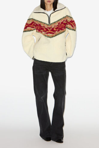 Marner Shearling Stil Fermuarlı Yakalı Ceket