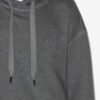 Mat Pamuklu Kapüşonlu Sweatshirt