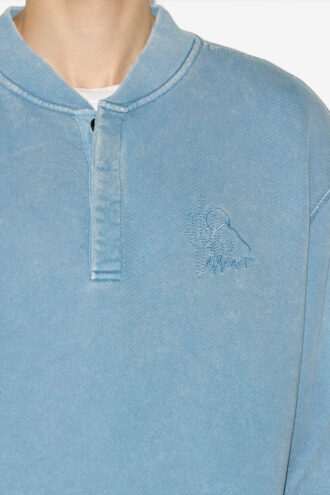 Mathias Yıkanmış Pamuklu Sweatshirt