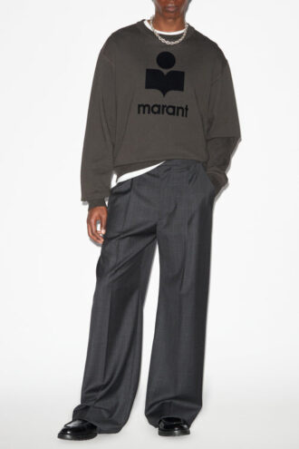 Mikoy Oversized Logo Fleece Sweatshirt