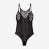 Mildy Tül ve Dantel Bodysuit