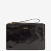 Mino Parlak Deri Clutch Çanta