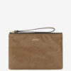 Mino Parlak Deri Clutch Çanta