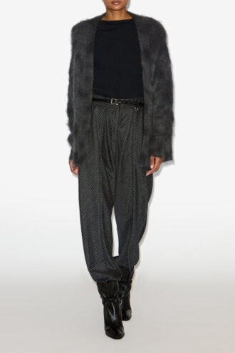 Mylene Wrap-Over Kid Mohair Hırka