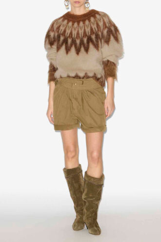Natania Mohair Fair Isle Desenli Kazak