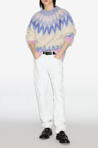 Nicolas Mohair Fair Isle Desenli Kazak