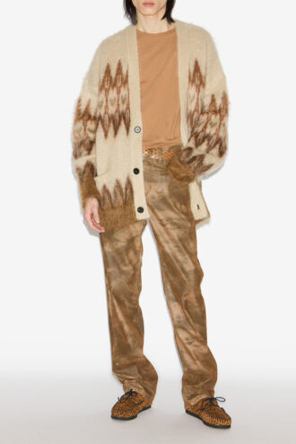 Nielson Mohair Fair Isle Desenli Hırka