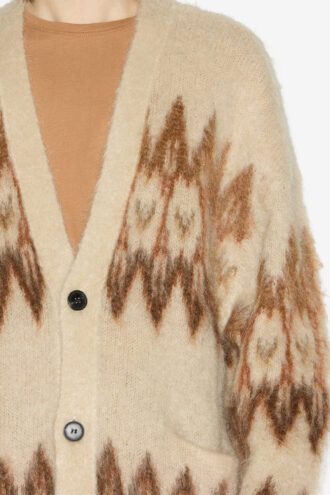 Nielson Mohair Fair Isle Desenli Hırka