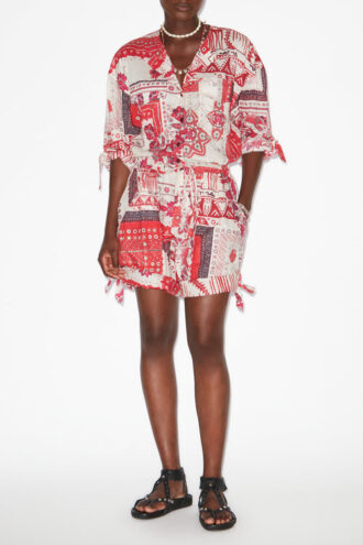 Niely Baskılı Pamuklu Voile Playsuit