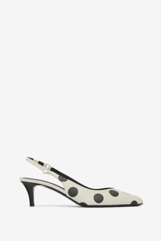 Paldo Deri Polka Dot Desenli Slingback
