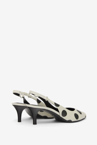 Paldo Deri Polka Dot Desenli Slingback