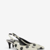 Paldo Deri Polka Dot Desenli Slingback