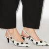 Paldo Deri Polka Dot Desenli Slingback