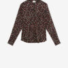 İpek Polka Dot Desenli Bluz