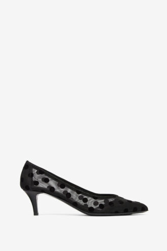 Peleo Polka Dot Tül Topuklu Ayakkabı