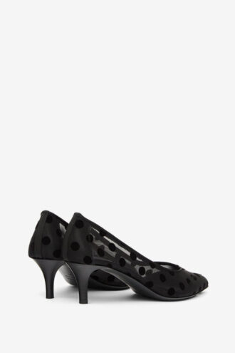Peleo Polka Dot Tül Topuklu Ayakkabı