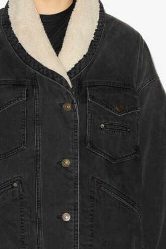 Pimia Denim ve Suni Kürk Ceket