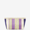 Powden Çizgili Naylon Clutch Çanta