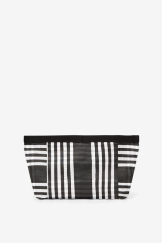 Powden Çizgili Naylon Clutch Çanta
