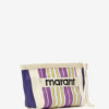 Powden Çizgili Naylon Clutch Çanta
