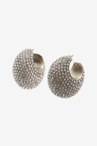 Rhinestone Hoop Küpeler