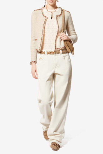 Rochelle Merinos Yünü Tweed Hırka