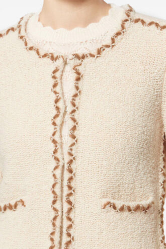 Rochelle Merinos Yünü Tweed Hırka