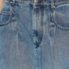 Rodayna Pileli Denim Kot Pantolon