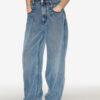 Rodayna Pileli Denim Kot Pantolon